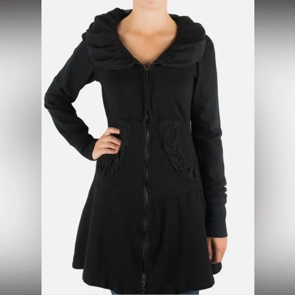 Prairie Underground long cloak full zip Hoodie Jacket - Picture 2 of 8